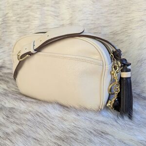 Customized Vintage Coach Camera Bag #4012 Cream
